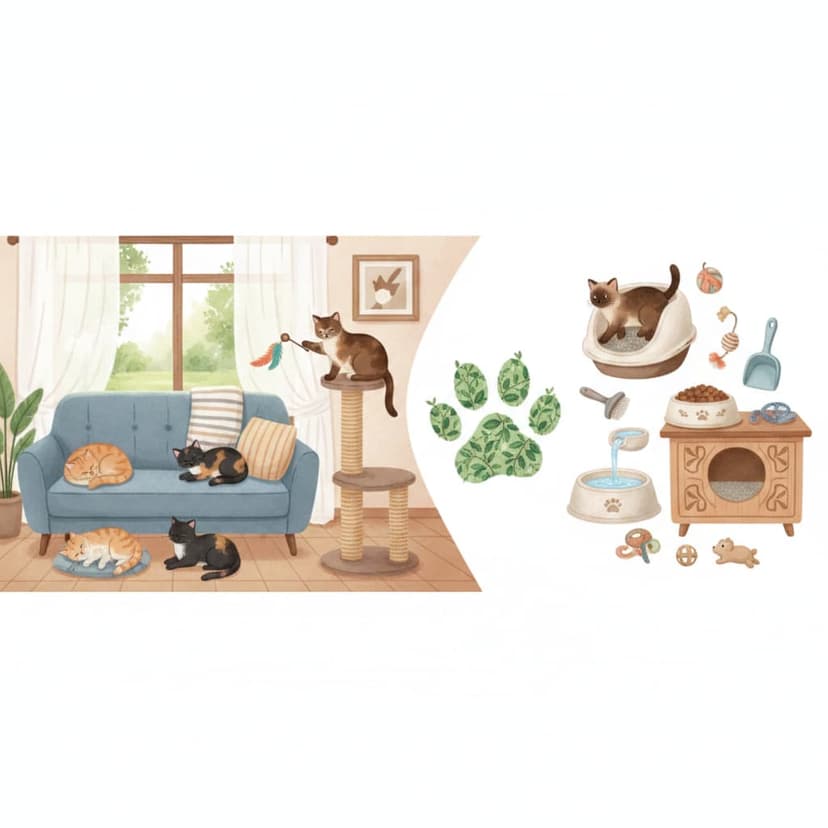 دليل تربية القطط في البيت