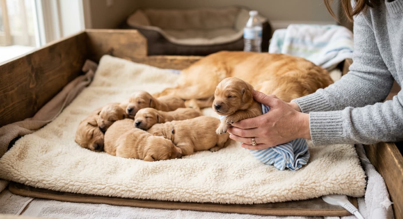 how to care for newborn puppies