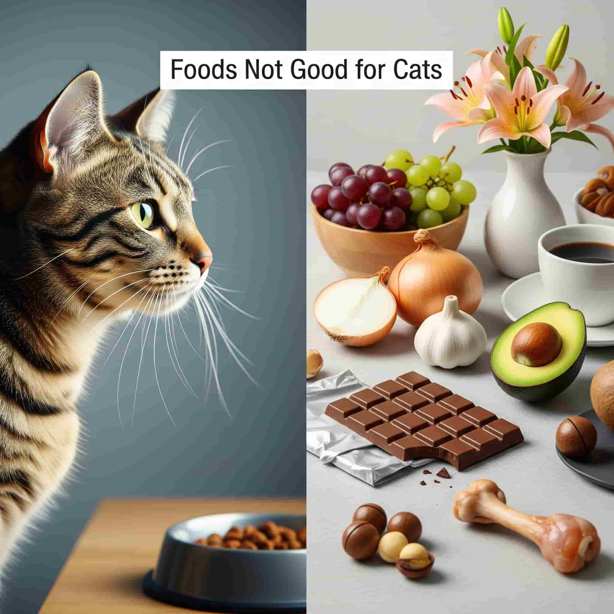 what foods are not good for cats
