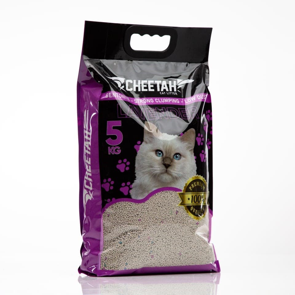 Cat litter bentonite lavender scent 5kg  (5.6L)