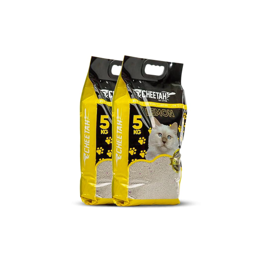 bentonite cat litter lemon
