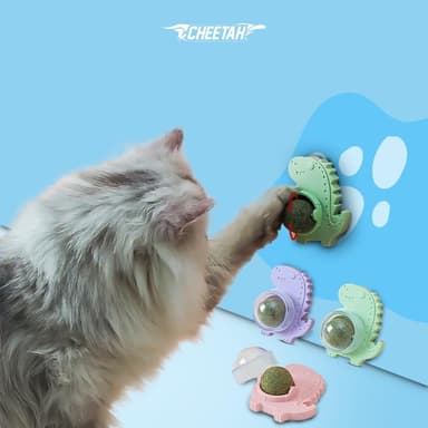 catnip ball that sticks to wall